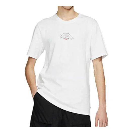 Men's Nike Sports Short Sleeve Casual White T-Shirt CT5737-100 - 1