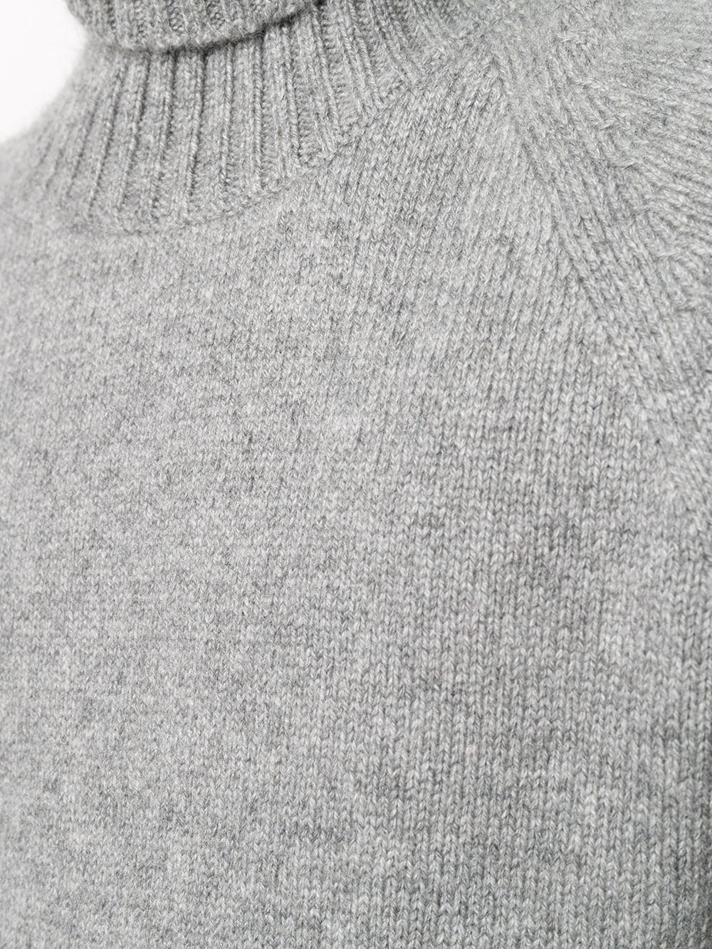 roll neck cashmere jumper - 5