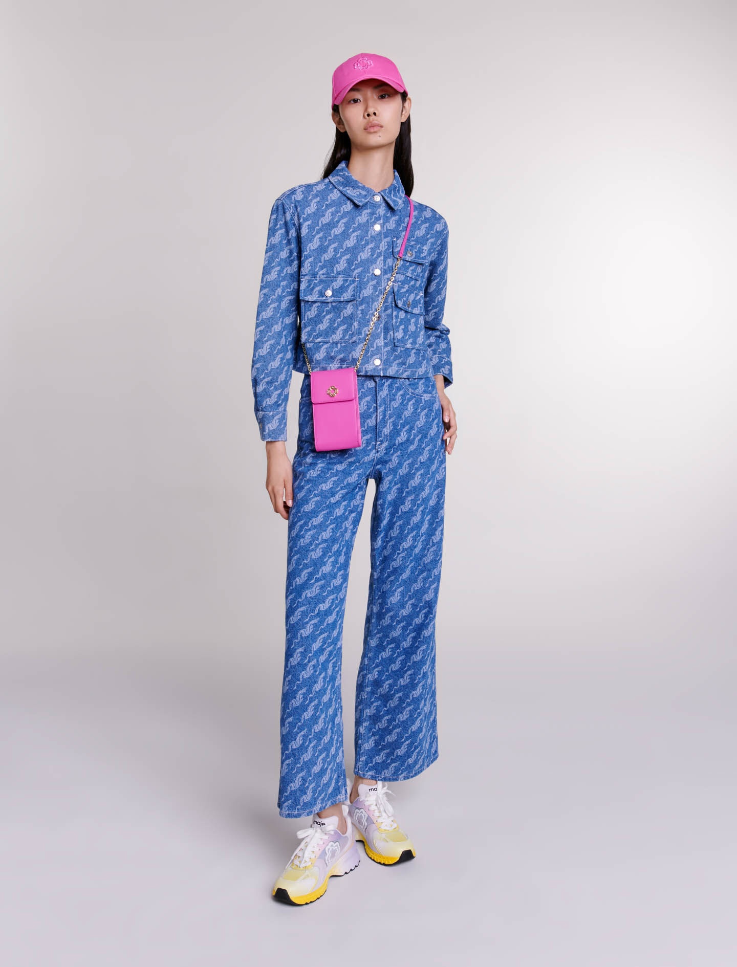 Patterned denim shirt - 2