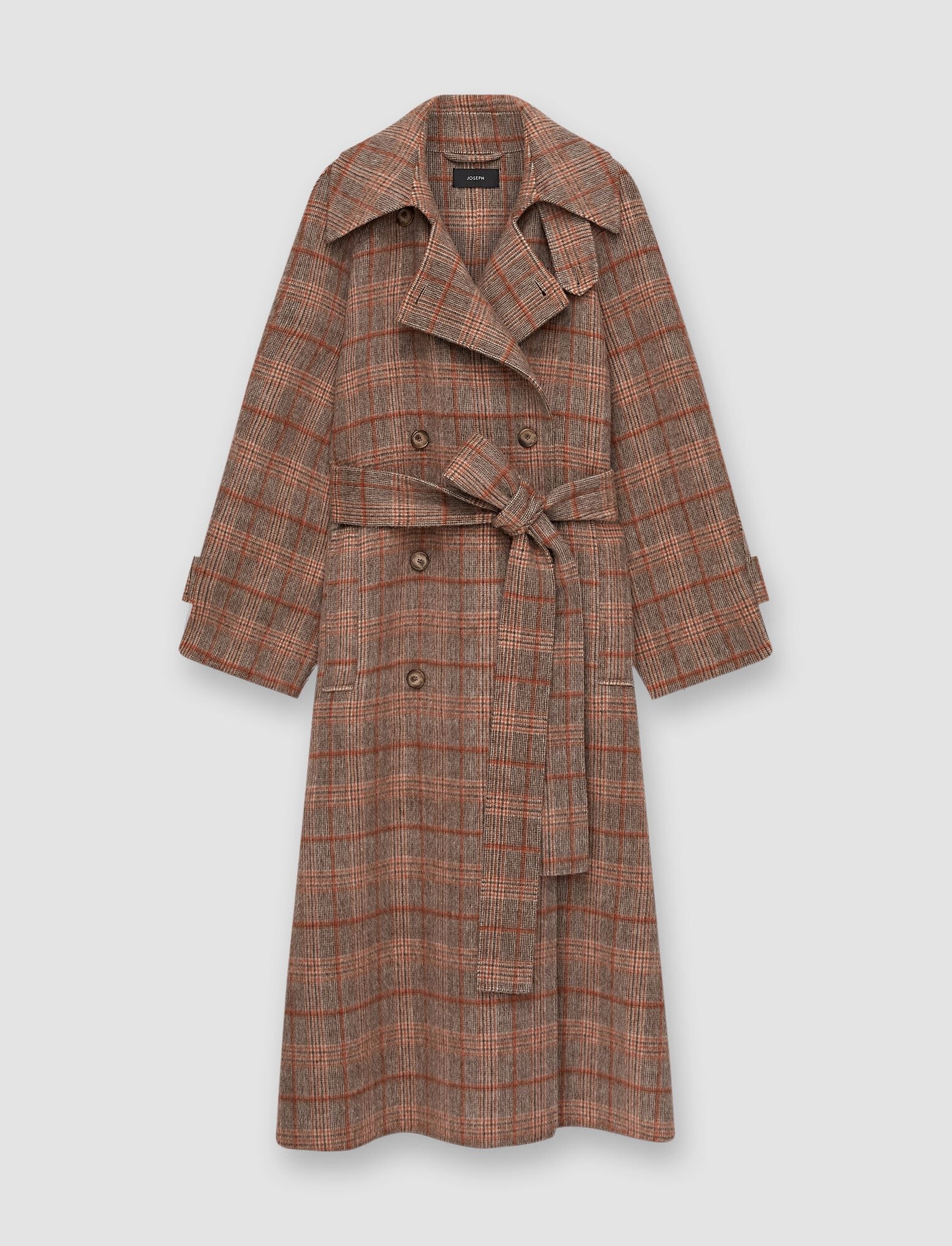 Double Face Plaid Chatsworth Coat - 1