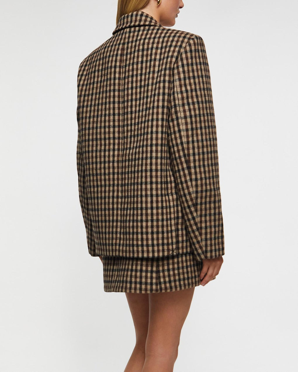 Blazer Check Wool Mix Oversized Check - 4
