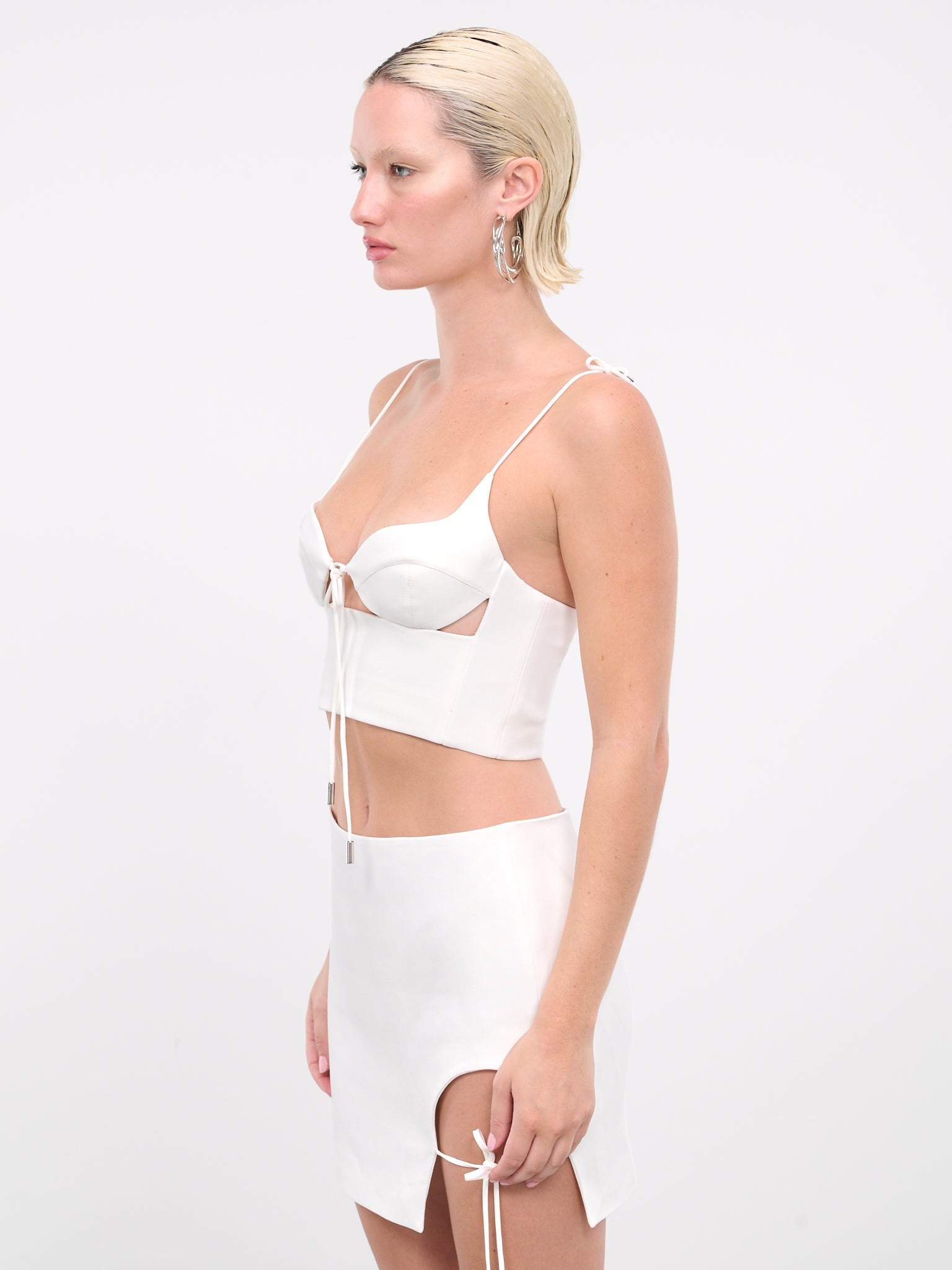 Self-Tie Crop Top - 2