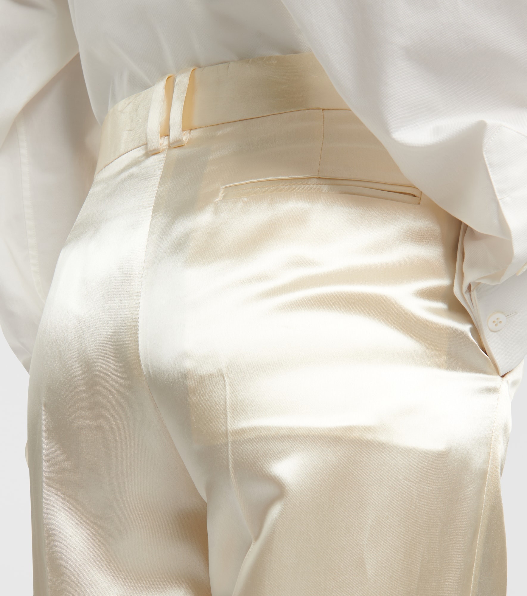 Encore satin wide-leg pants - 6