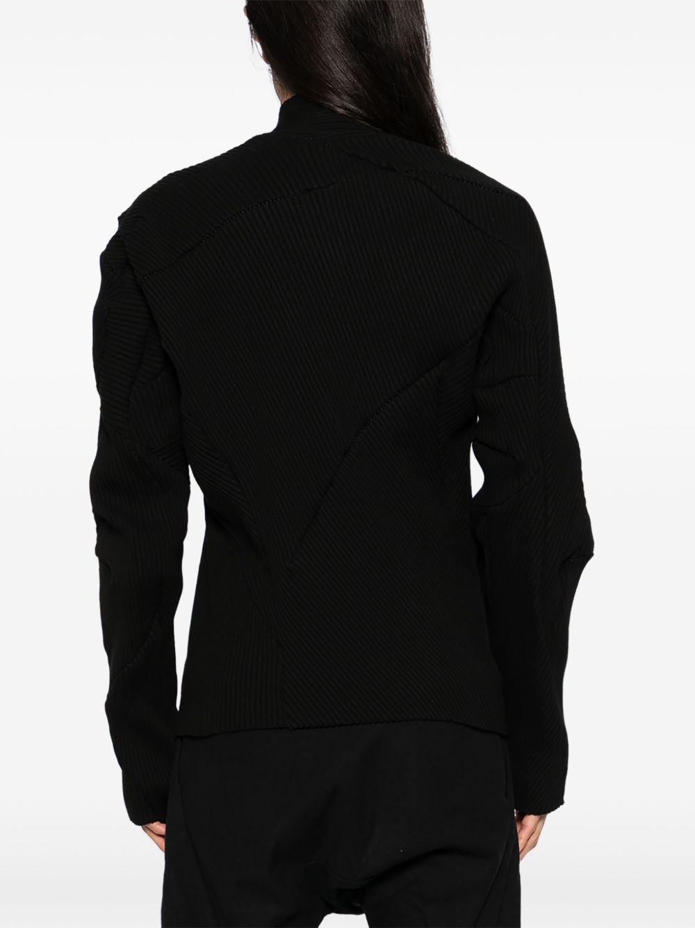 cotton zip-up cardigan - 4