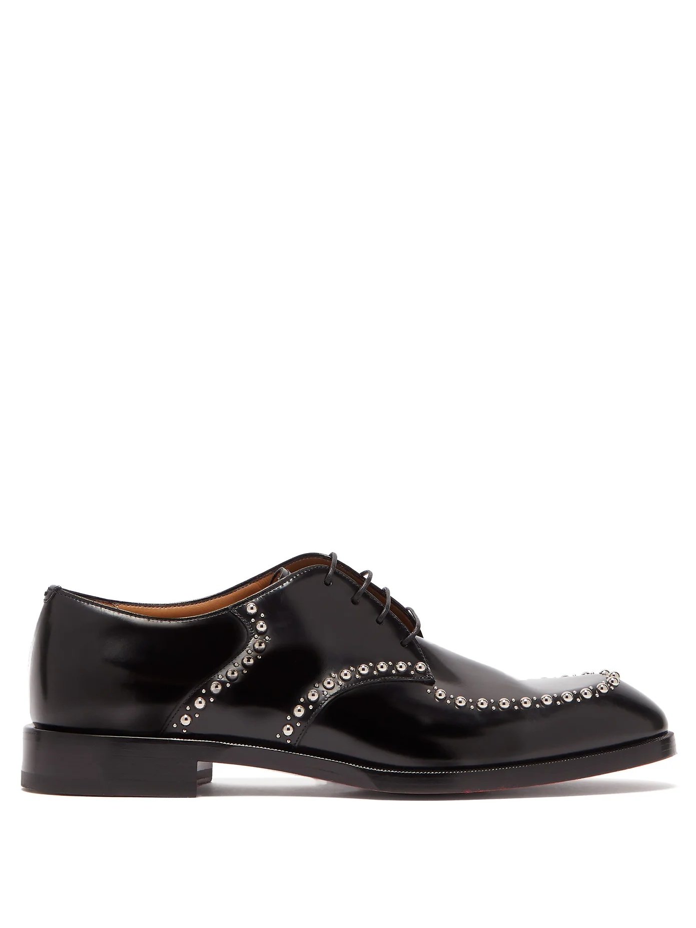 What A Man studded leather brogues - 1