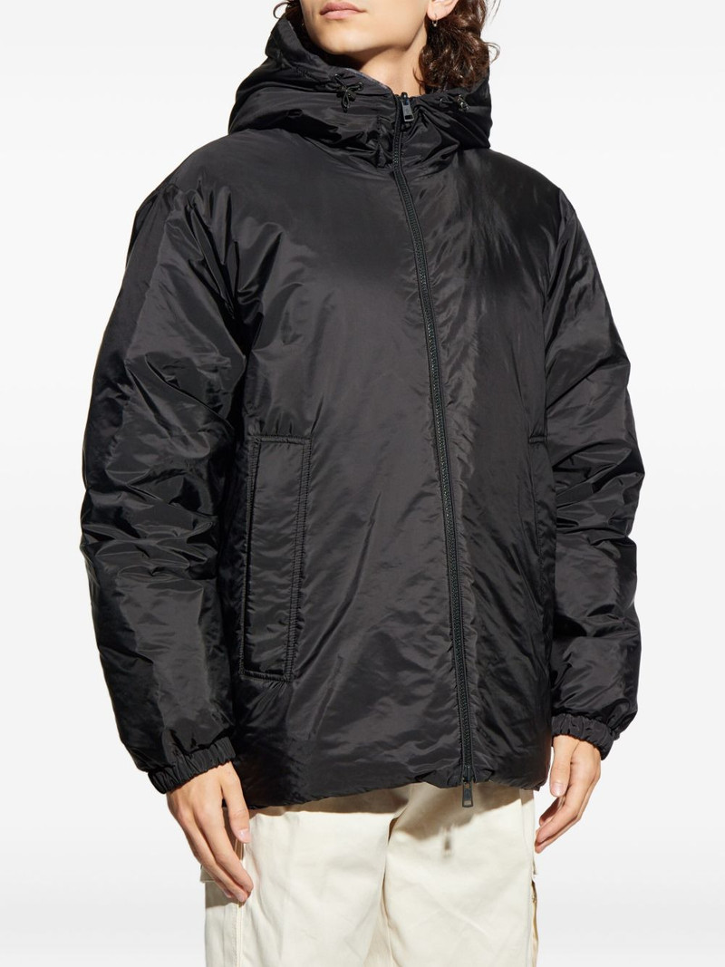 zip-fastening hooded puffer jacket 4