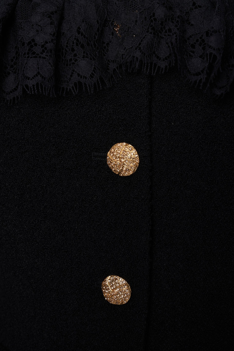 TWEED BOUCLE 오프 더 슬림 JACKET W/LACE RUFFLE 3