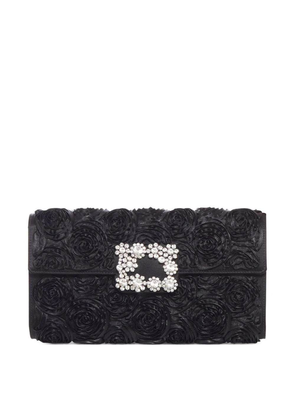 Roger Vivier Women Envelope Flower Buckle Clutch - 1