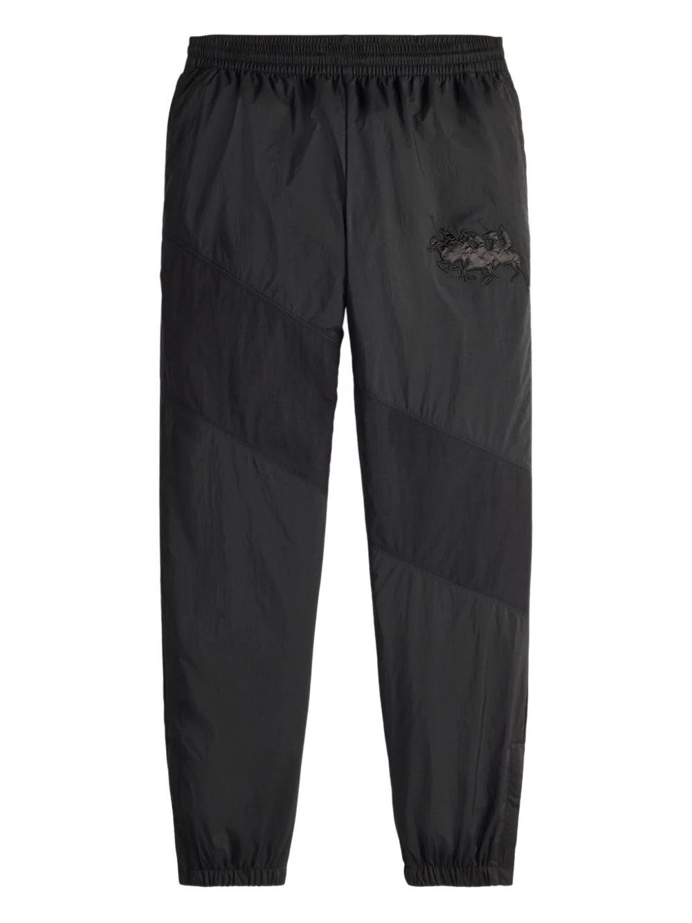 panelled embroidered trousers - 1