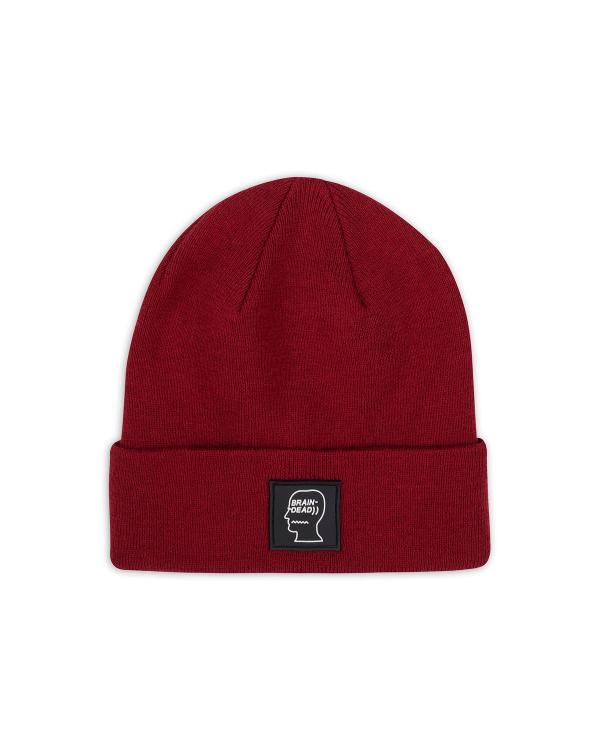 Classic Logo Head Wool Beanie - Maroon - 1