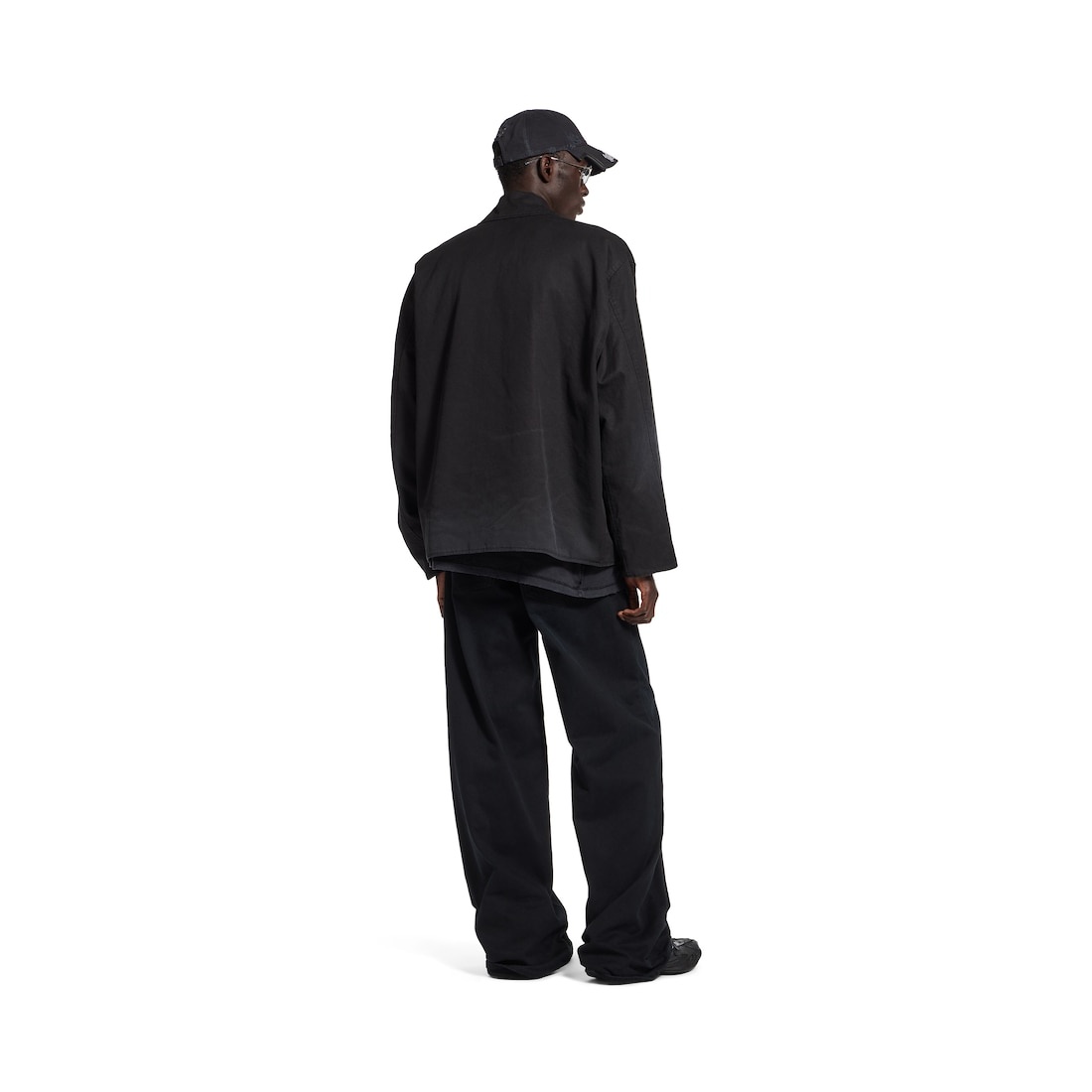 Men's Zip-up Jacket in Black - 4