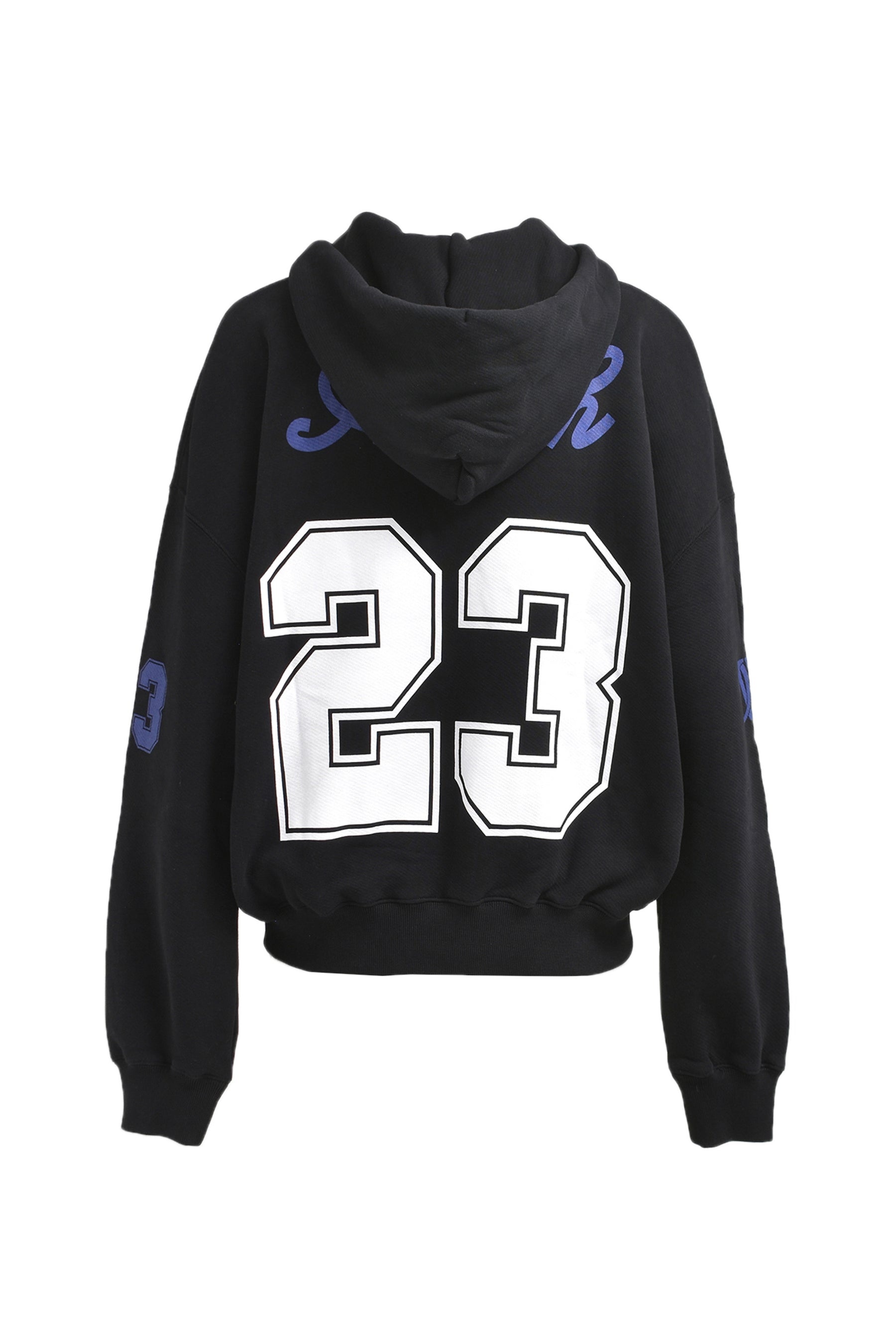 FOOTBALL OVER HOODIE / BLK WHT - 2