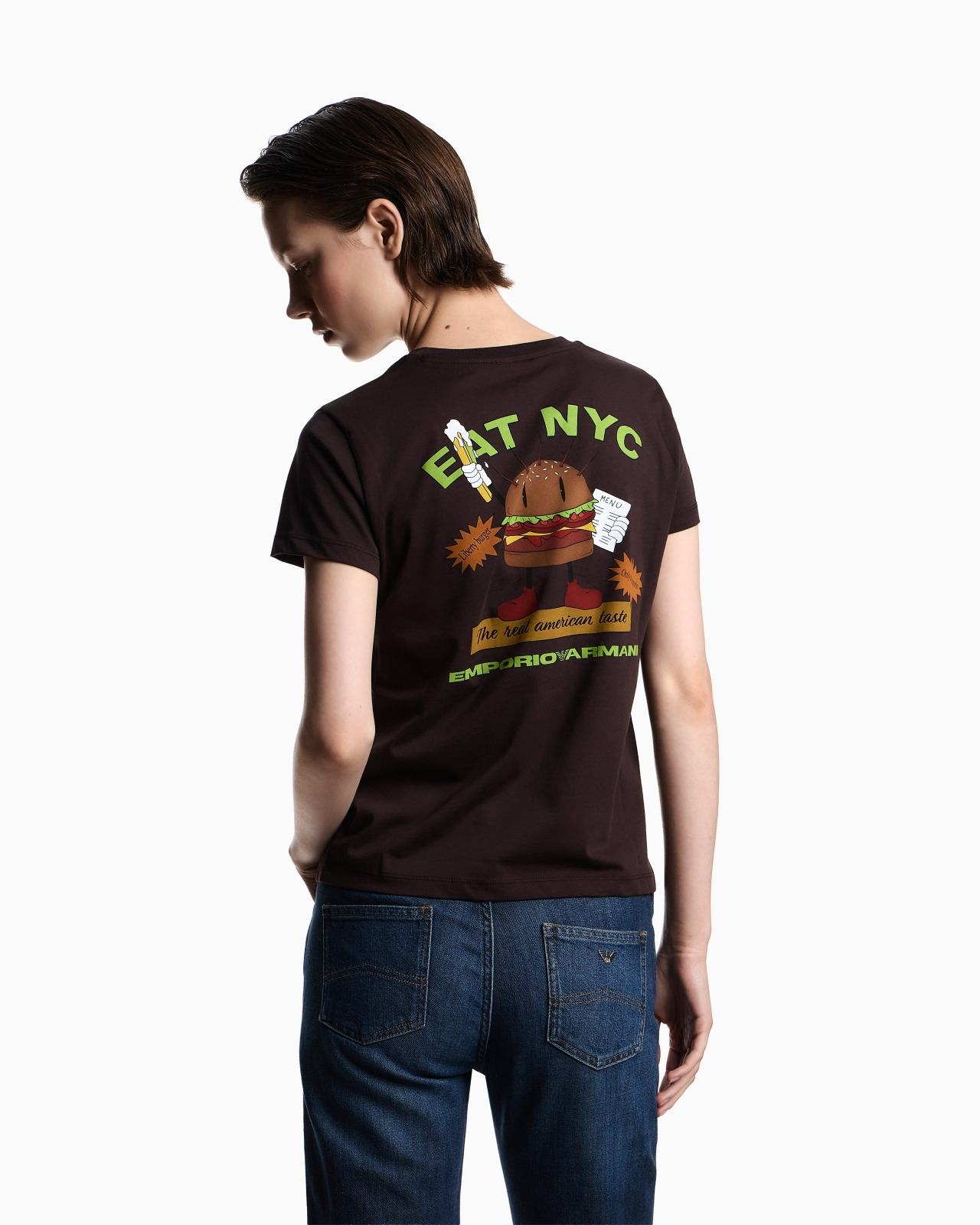 NEW YORK CAPSULE COLLECTION JERSEY T-SHIRT WITH OVERSIZED PRINT - 3