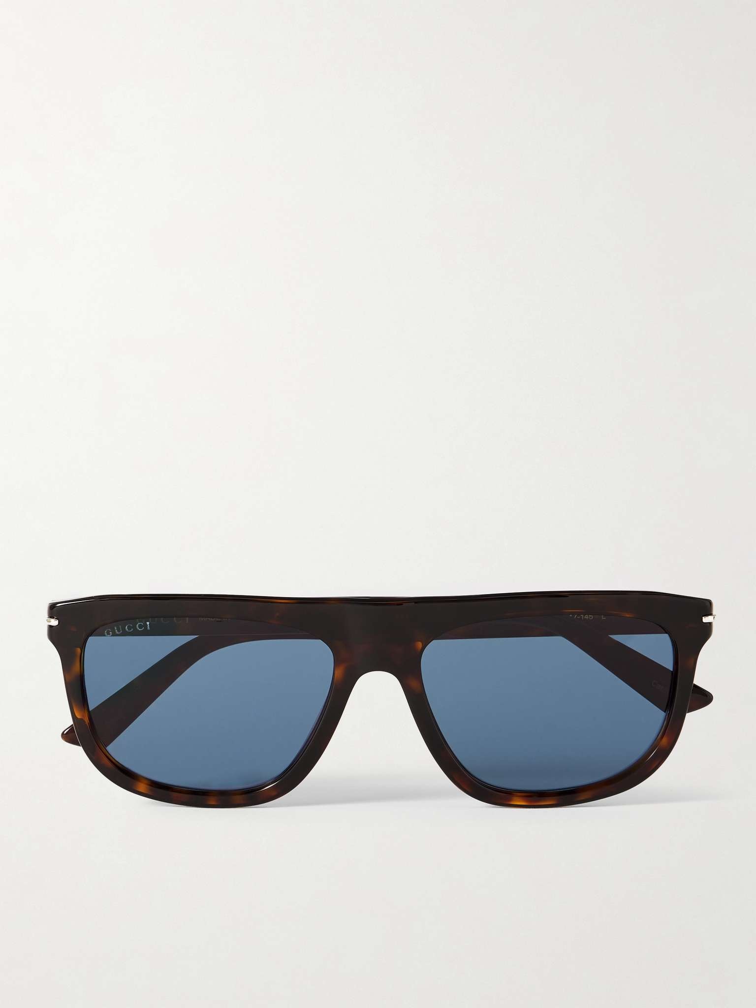 D-Frame Tortoiseshell Acetate Sunglasses - 1