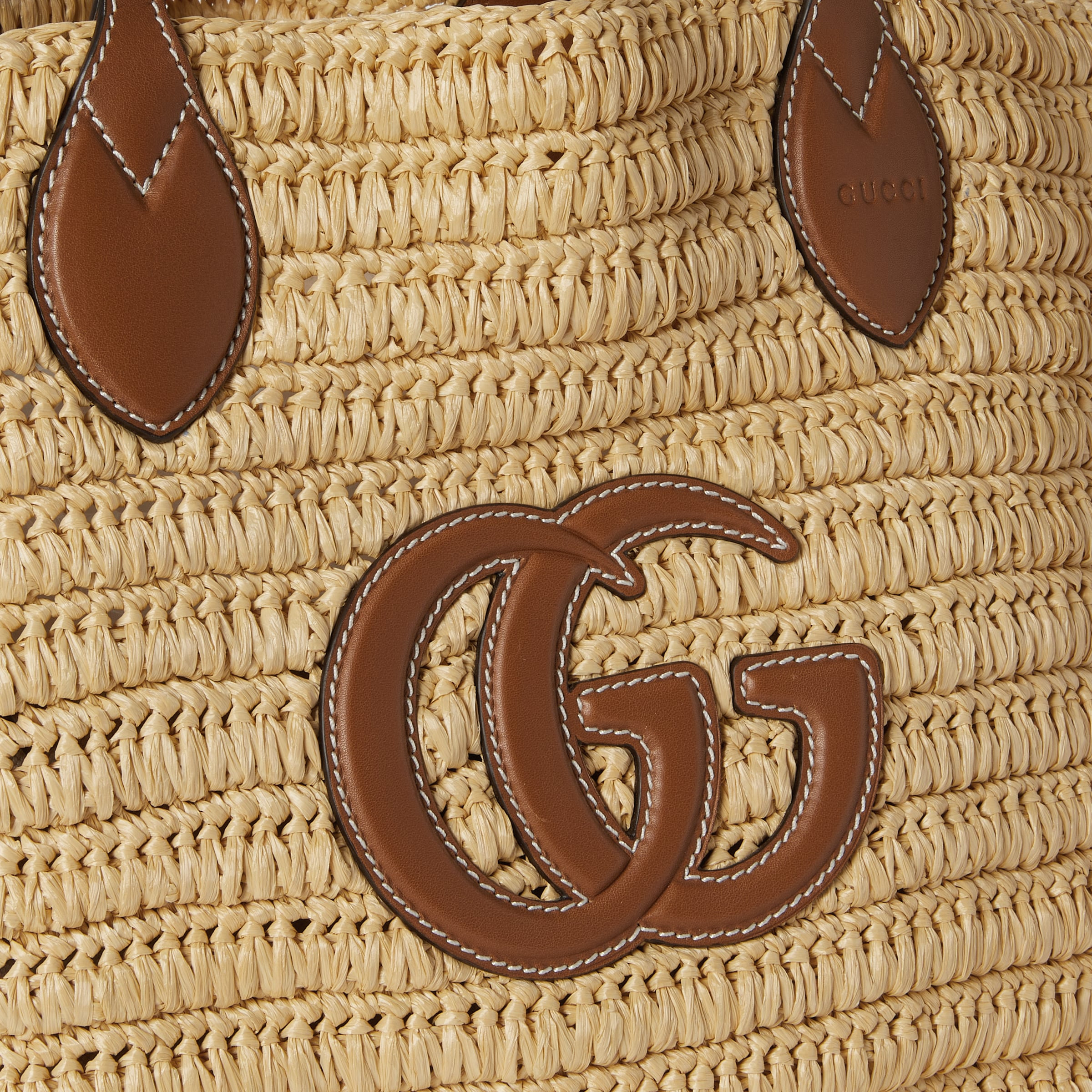 Woven medium tote bag - 4