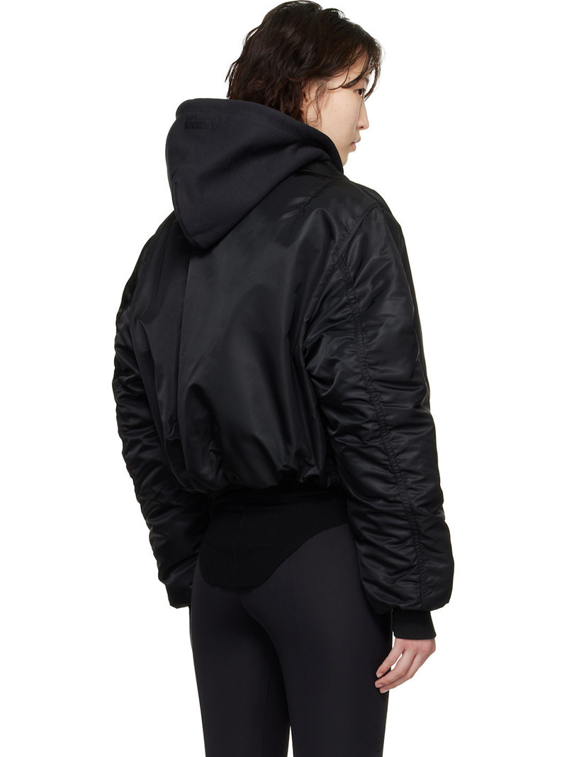 Black & Orange Alpha Industries Edition Fitted Reversible Bomber Jacket 3