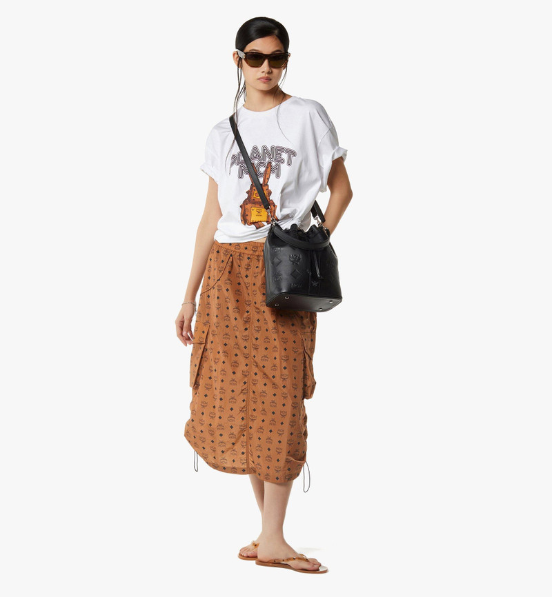 MCM Dessau Drawstring Bag in Maxi Monogram Leather outlook