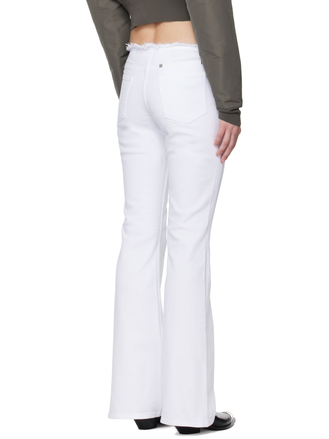 White Slim-Fit Jeans - 3