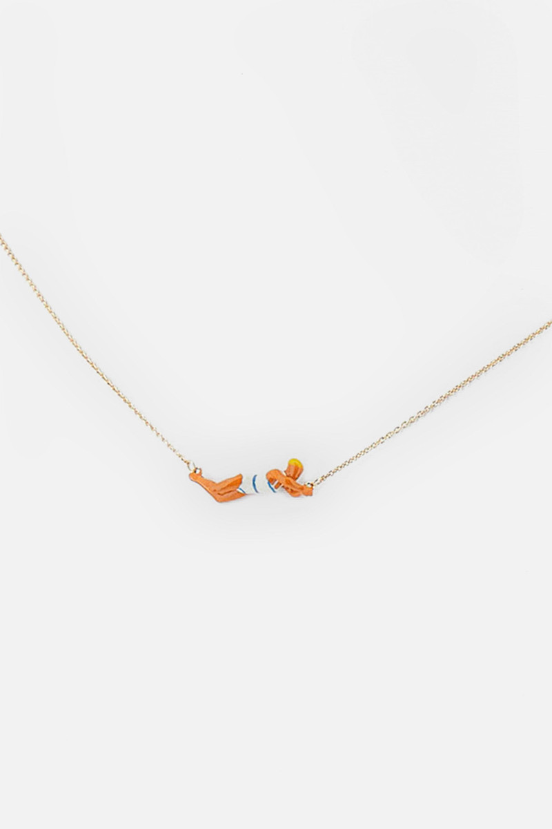 ALIITA RAYADA SKY BLUE NADADORA NECKLACE outlook