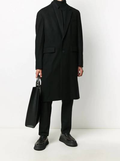 Valentino single-breasted wool coat outlook