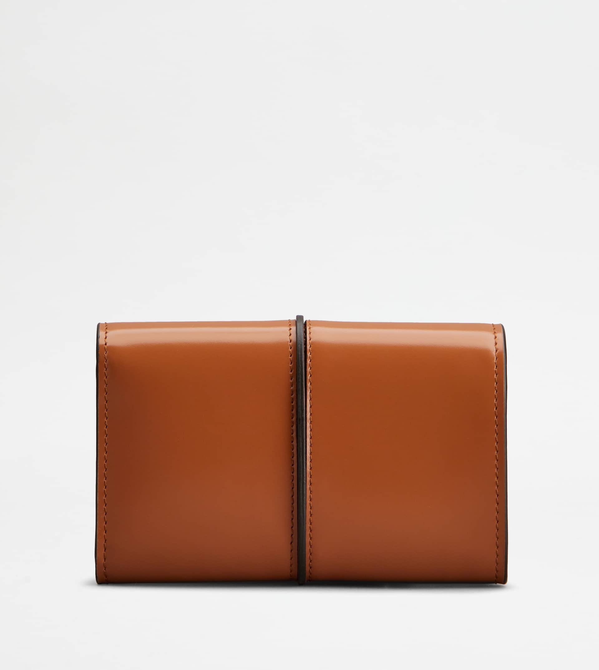 T TIMELESS WALLET IN LEATHER - BROWN - 3