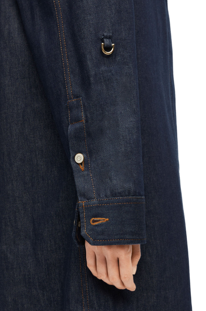 Chain shirt dress in denim 5