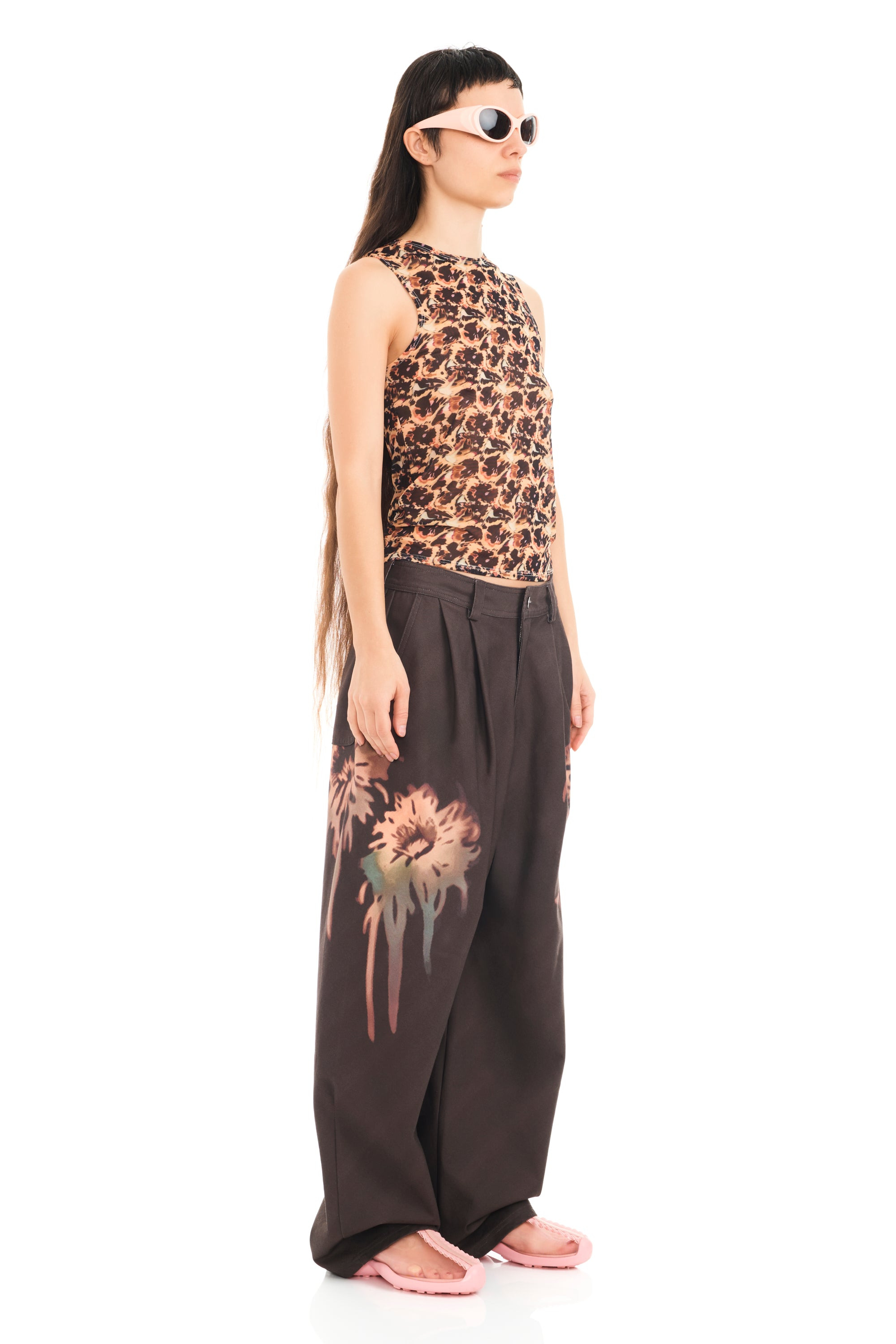 LEOPARD PEONY DACHI CARDIO TANK - 8