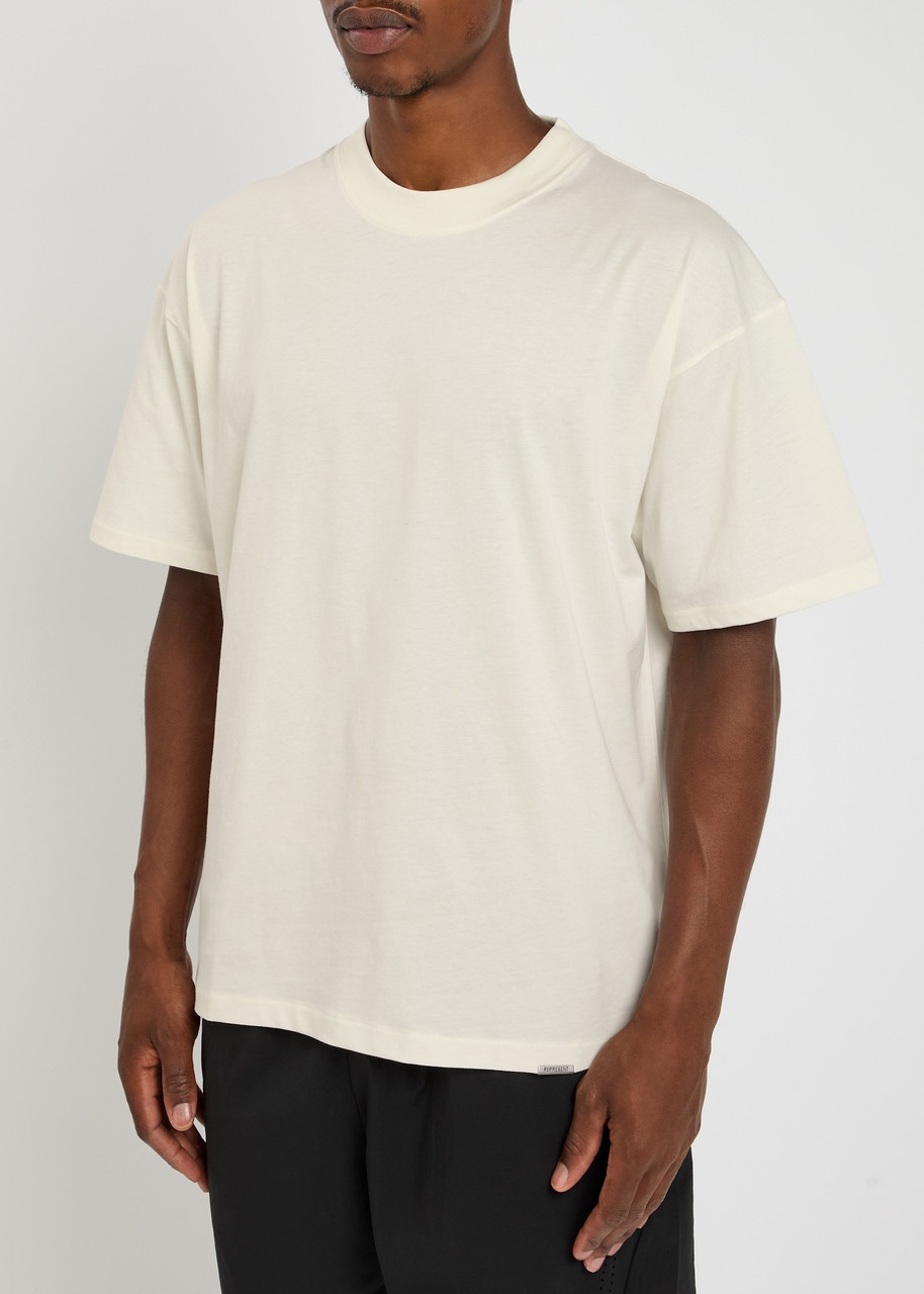 Represent Initial Embroidered Cotton T-shirt - 2