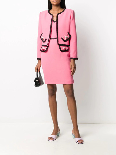 Moschino contrast-trim dress outlook