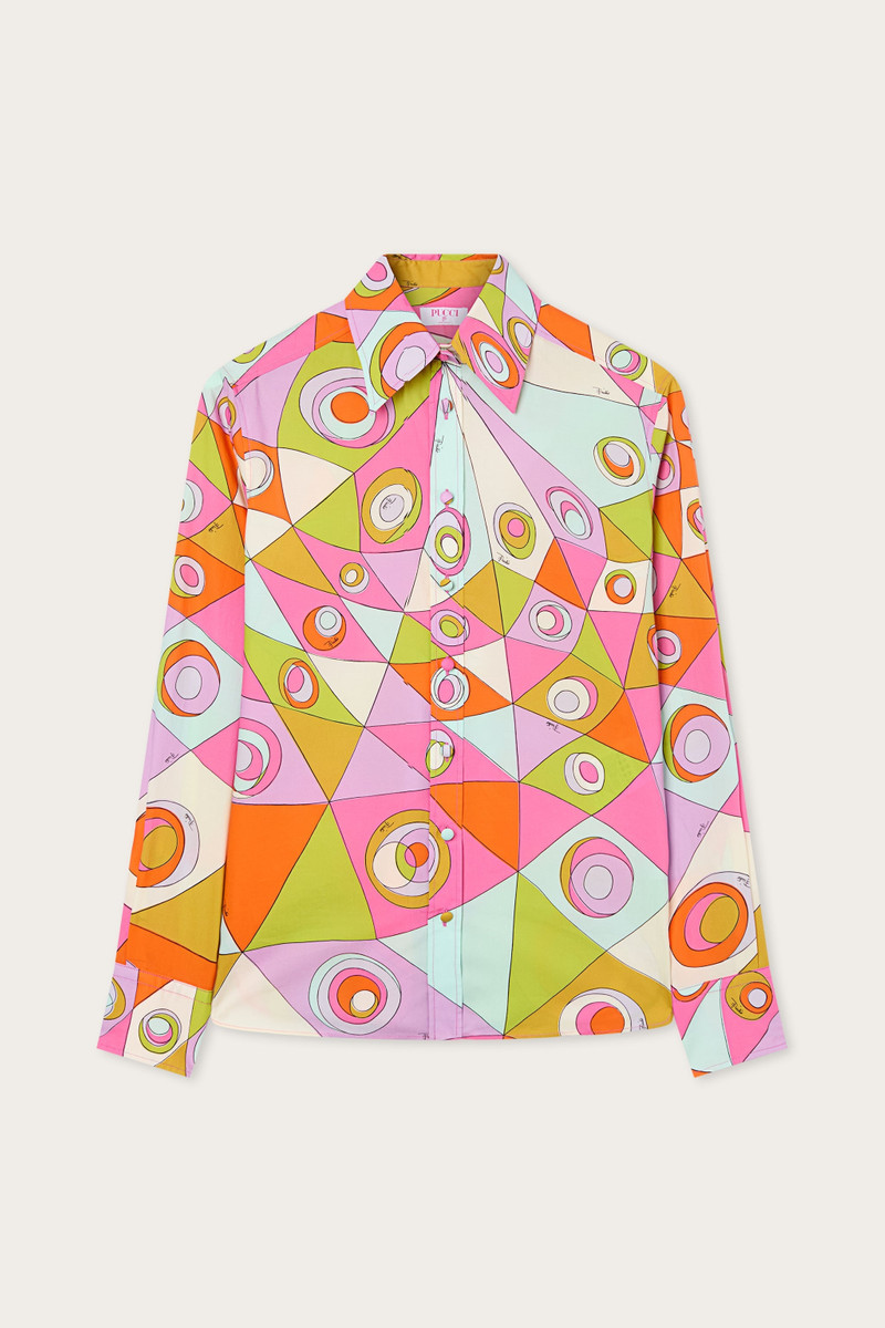 OCCHI PRINT COTTON SHIRT 1