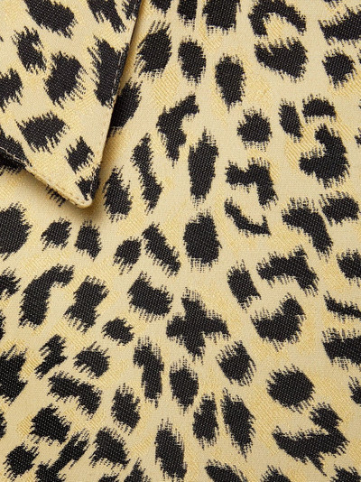 GUCCI leopard-pattern jacquard jacket outlook