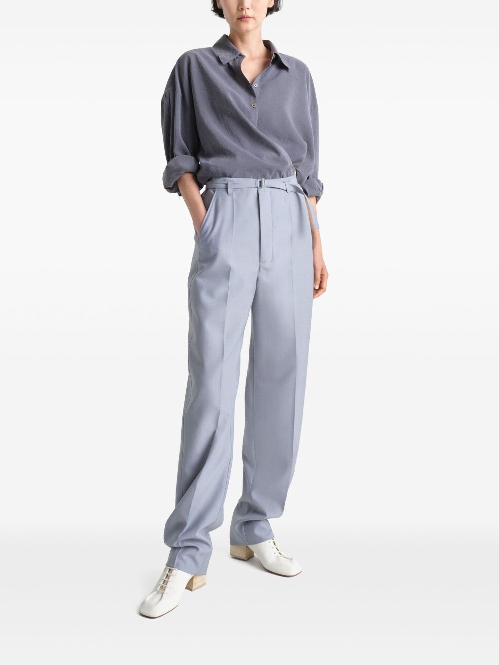 belted tailores pants - 2