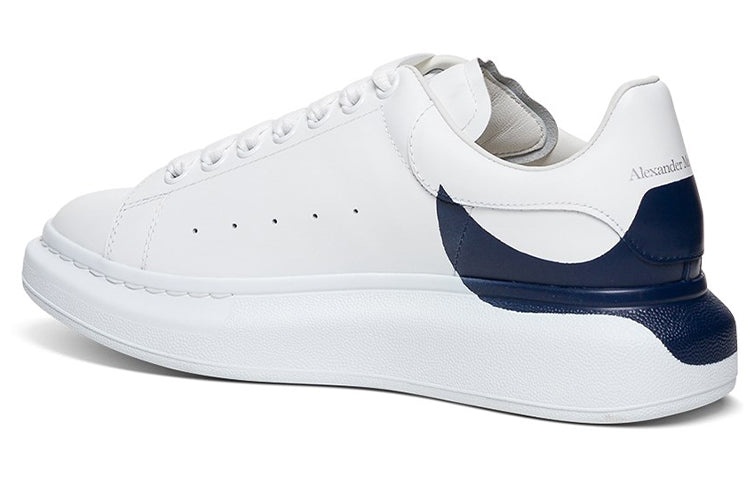 Alexander McQueen Oversized Sneaker 'White Navy Heel' 645863WHZ4L9098 - 4