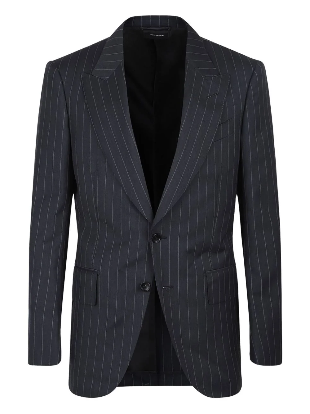 pinstripe-pattern blazer - 1