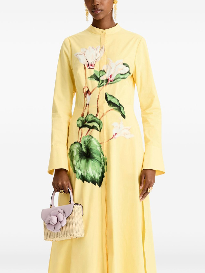 Oscar de la Renta mini TRO flower-appliqué tote bag outlook