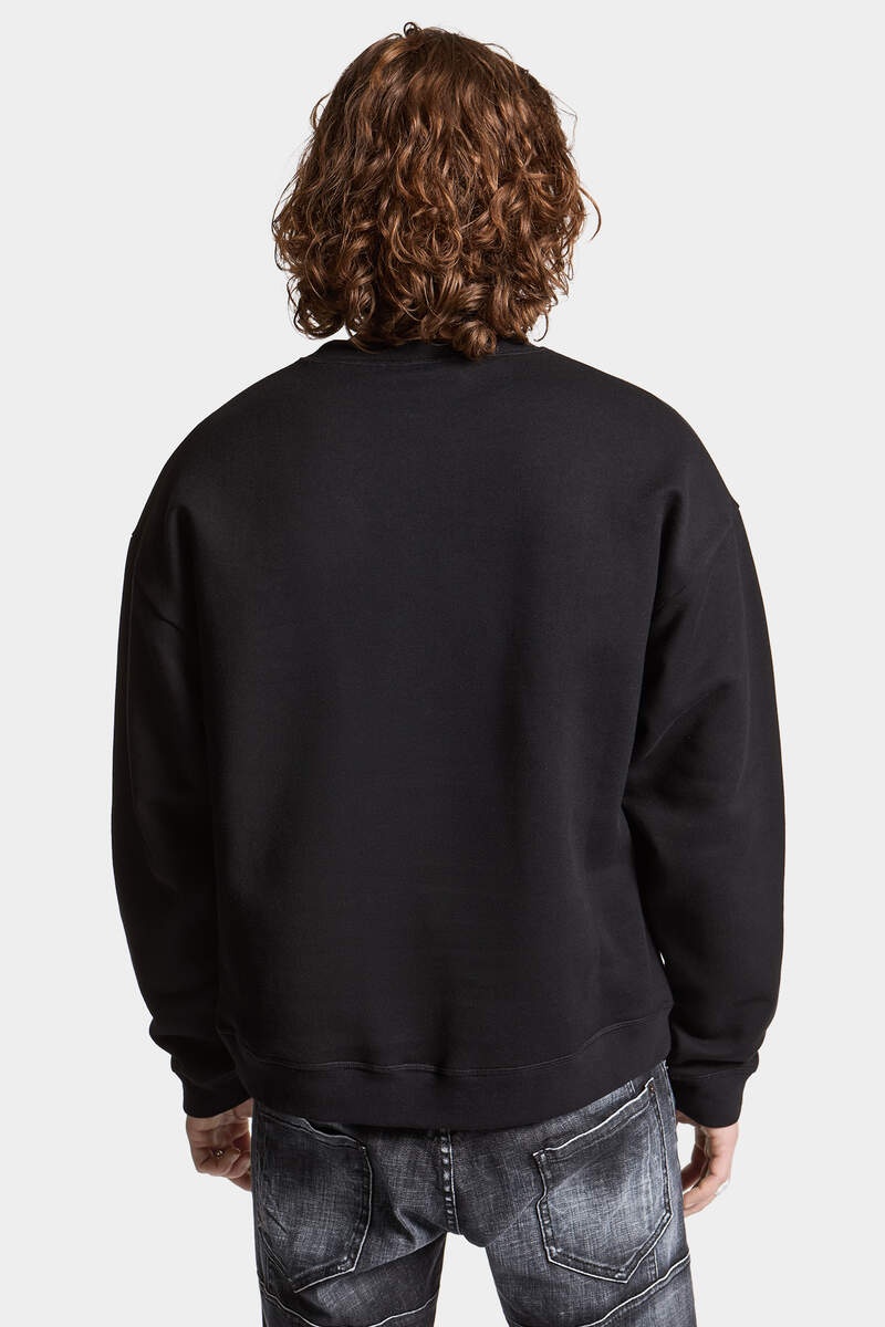 ★Dsquared2★Dsquared2 Brushed Fleece Relax Fit Sweatshirt★ DSQUARED2 DSQUARED2 BRUSHED FLEECE RELAX FIT SWEATSHIRT