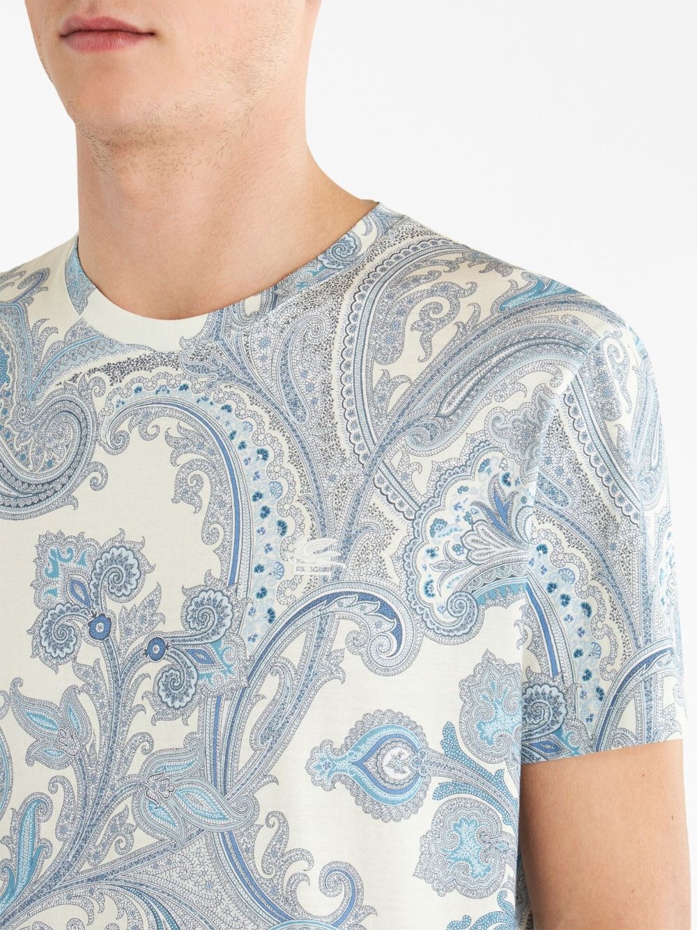 paisley-print cotton T-shirt - 4