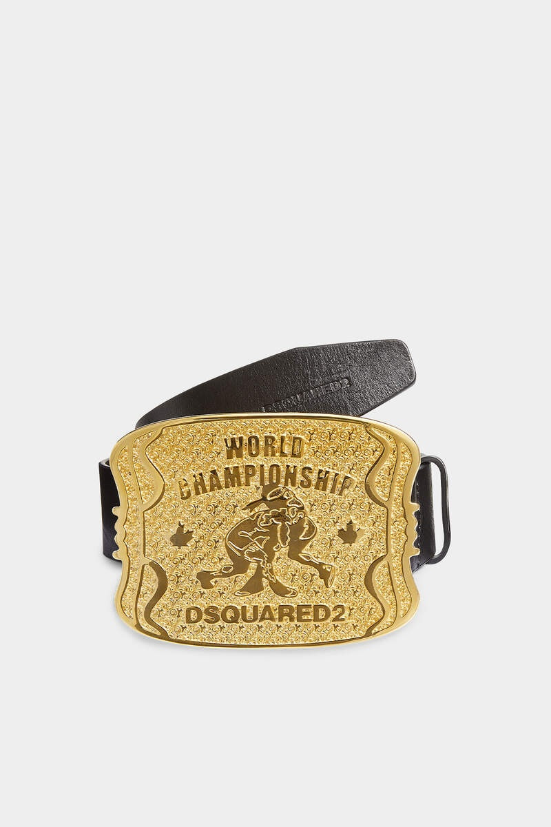 DSQUARED2 BOXEUR PLAQUE BELT 1