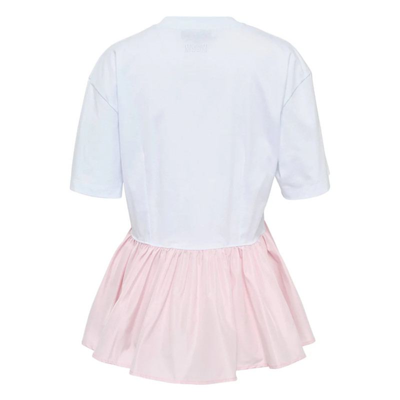 MSGM Two Colors Flared T-Shirt outlook