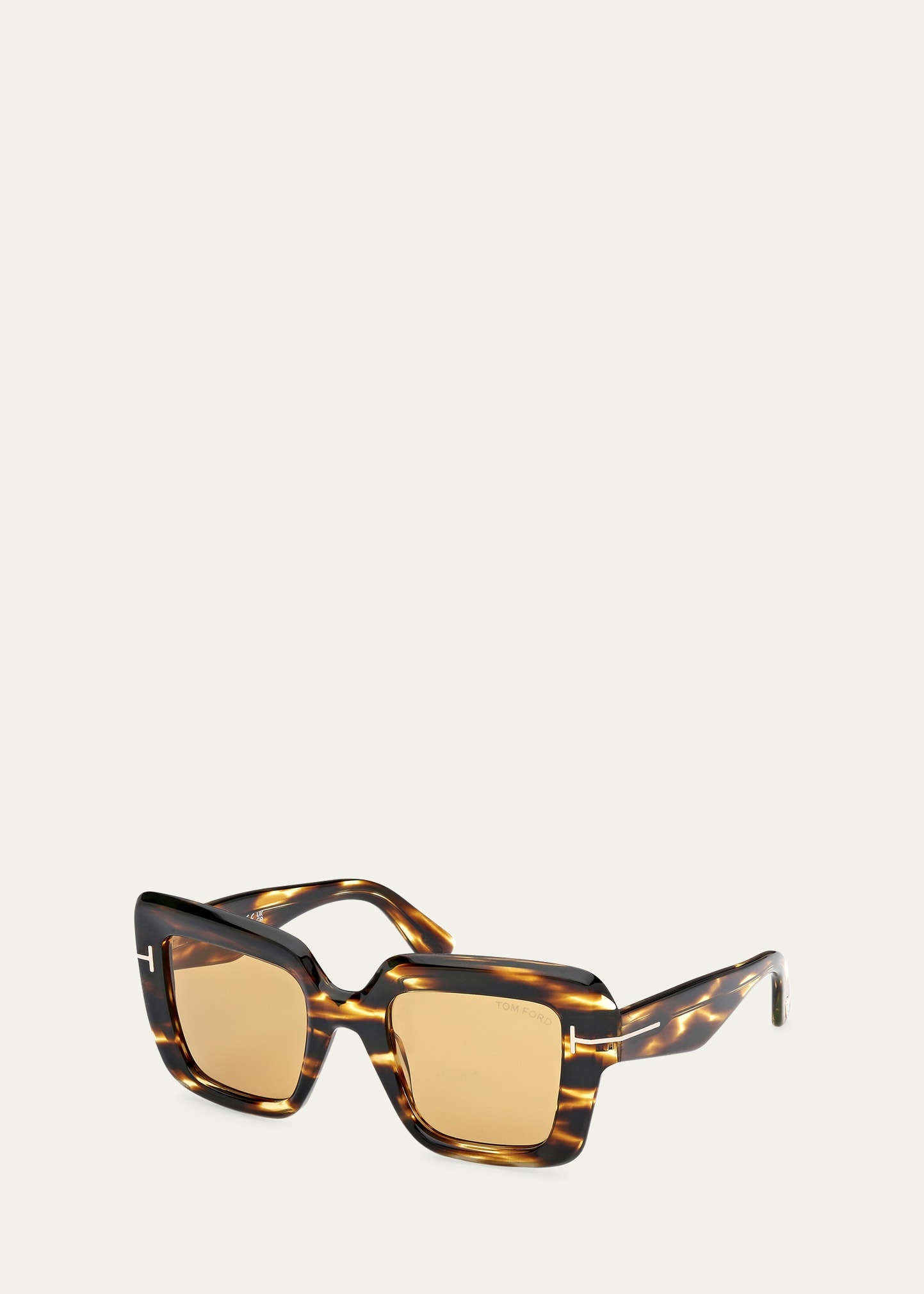 Esme Patterned Acetate Square Sunglasses - 2