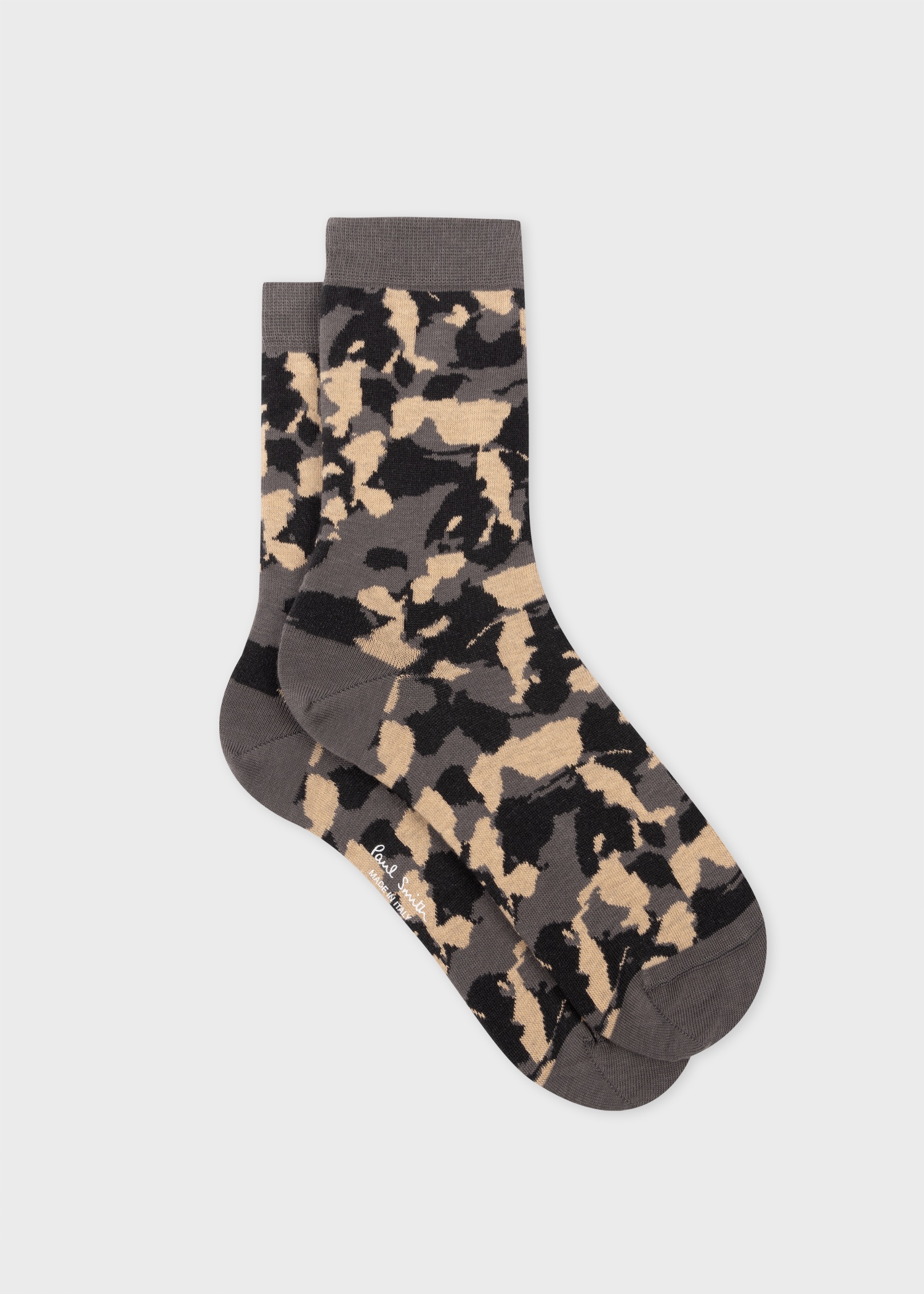 Women's Grey 'Solar' Camo Socks - 1