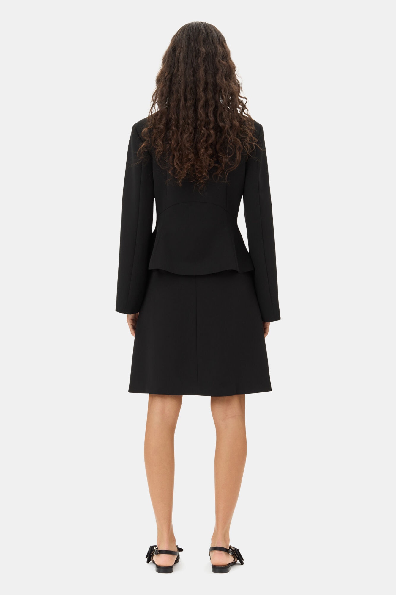 BLACK LIGHT TWILL SUITING BLAZER - 5