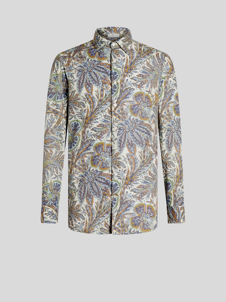 SHIRT WITH FOLIAGE PATTERN - 1