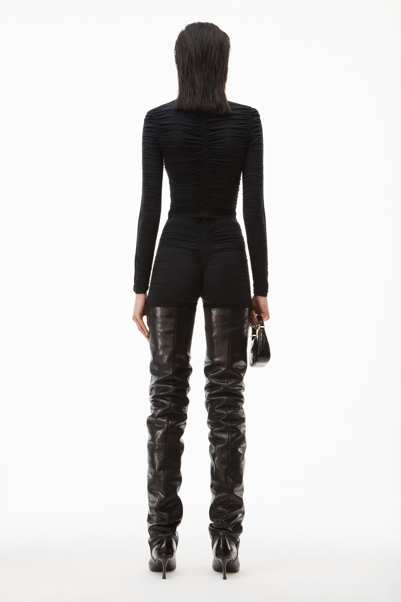 RUCHED TURTLENECK IN HOSIERY JERSEY 4