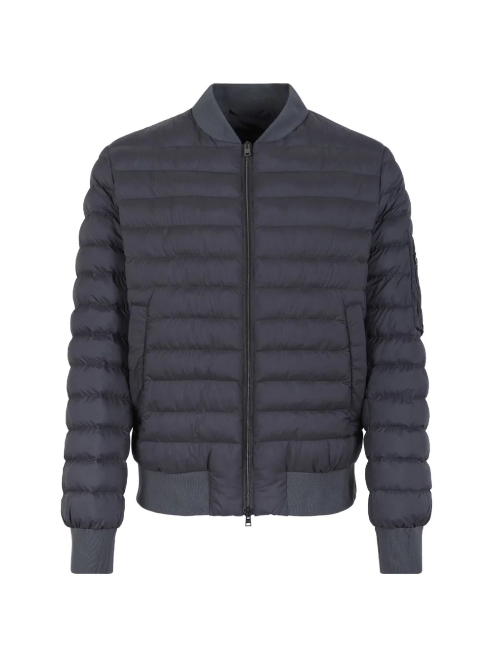 zip quilted jacket - 1