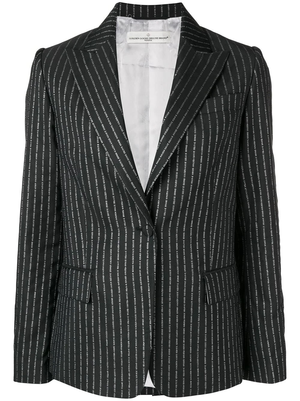 pinstriped blazer - 1