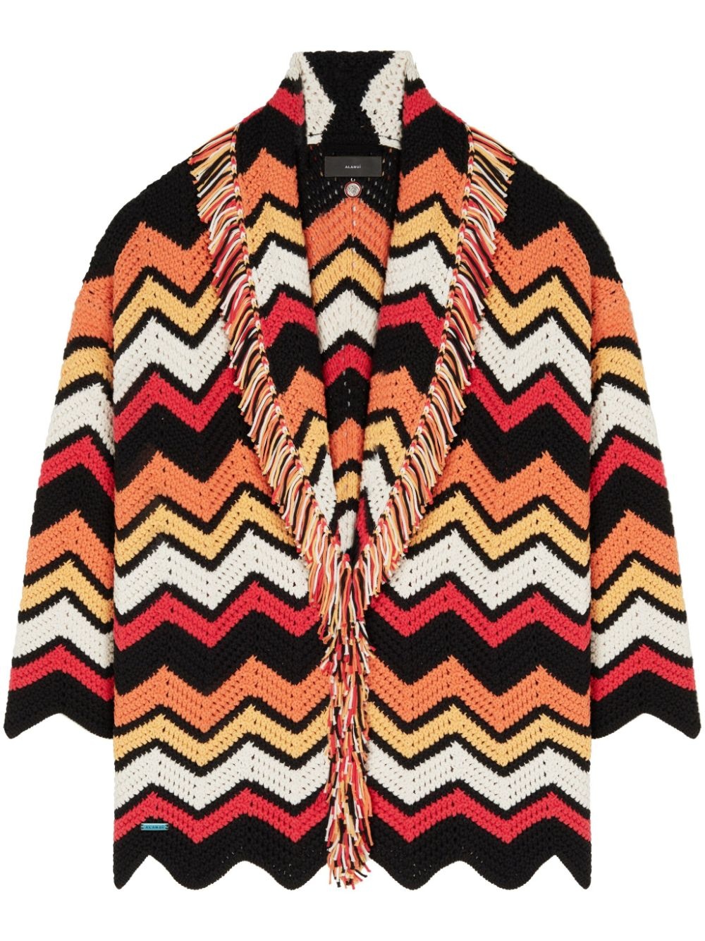 Kaleidoscopic chevron knit cardigan - 1