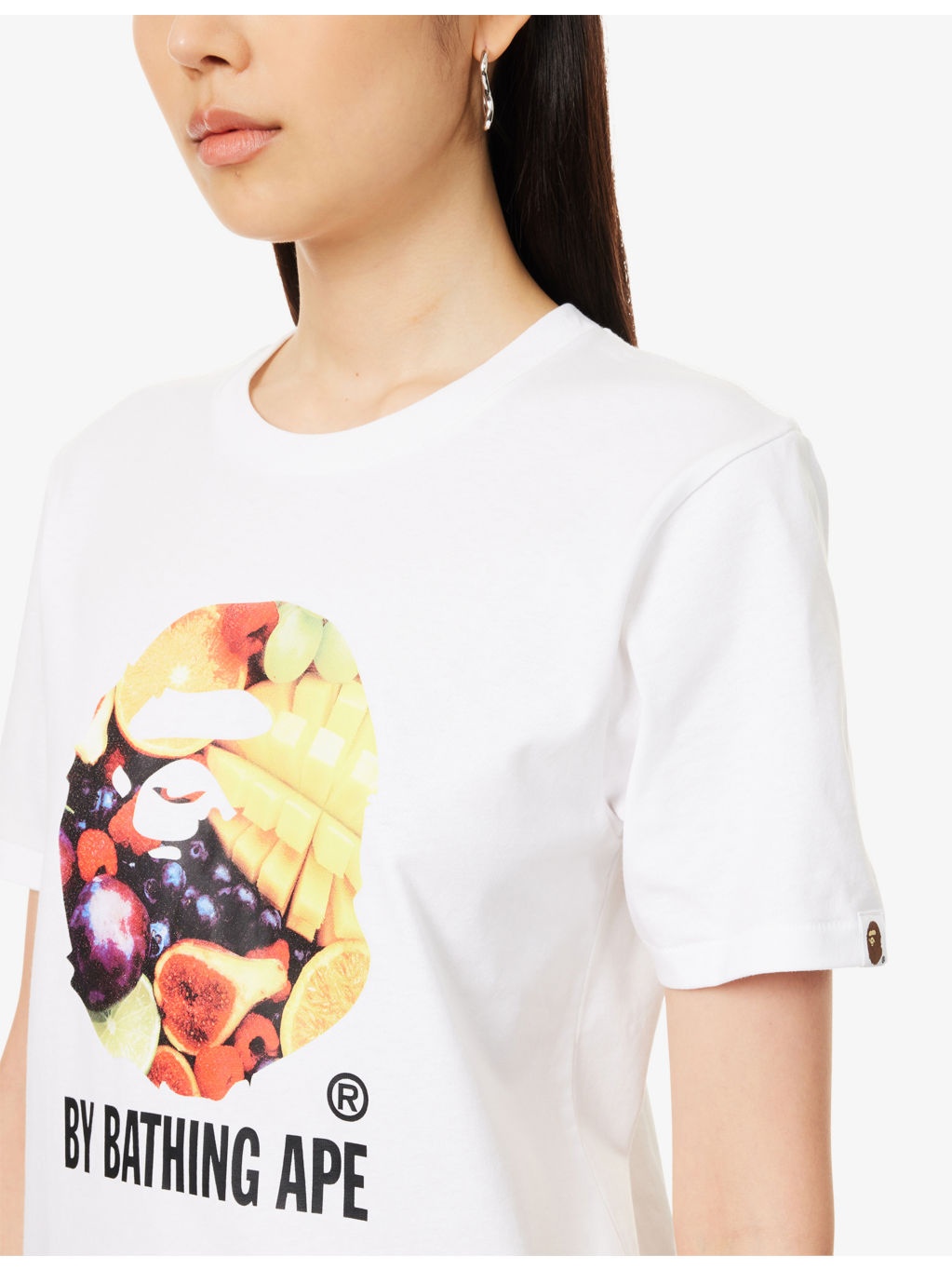 Fruit-Print Round-Neck Cotton-Jersey T-Shirt - 5
