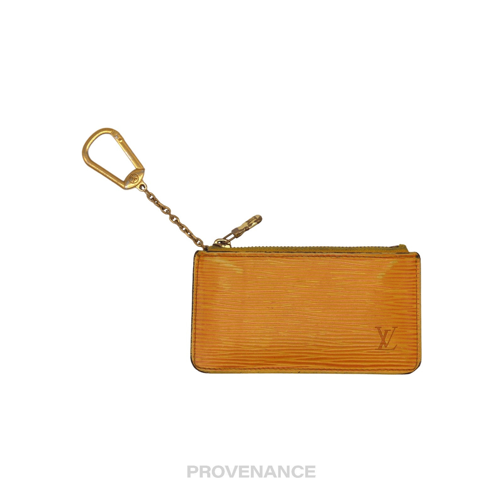 Louis Vuitton Key Pouch Cles - Tassil Yellow Epi Leather - 2