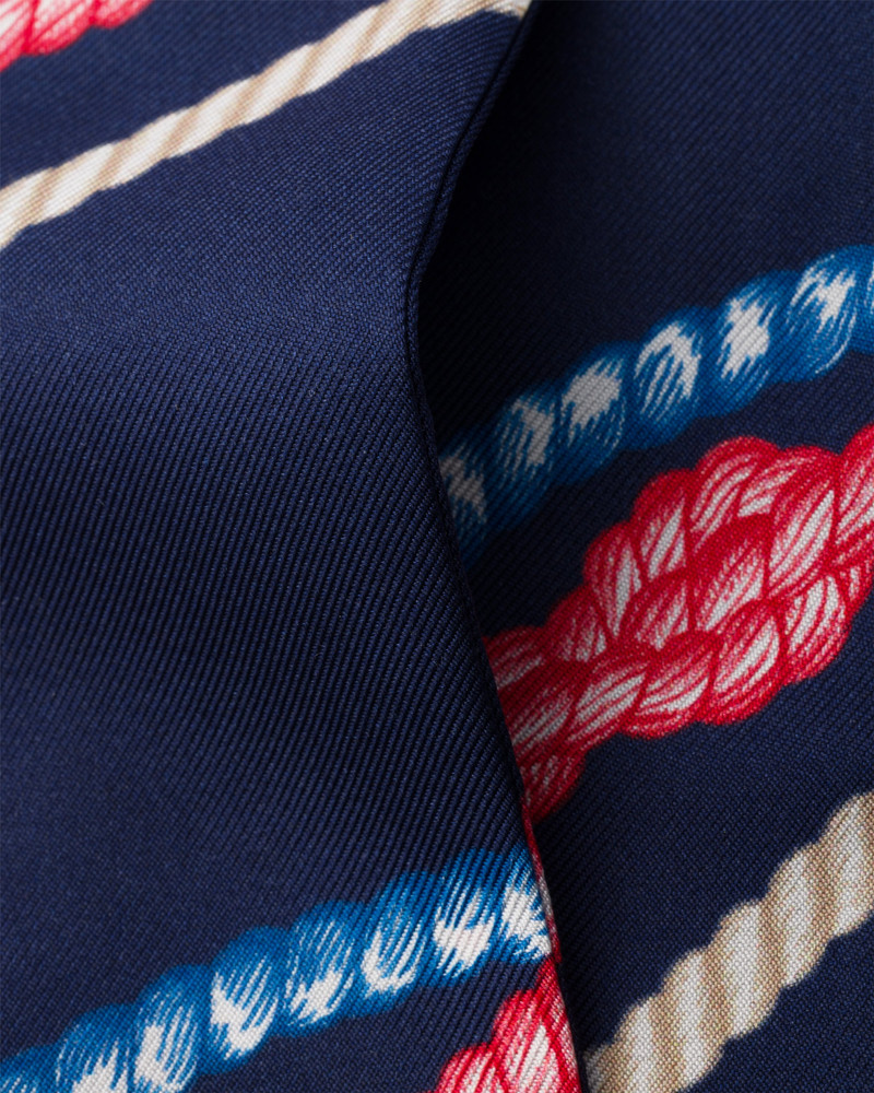 Prada Printed silk twill skinny scarf outlook